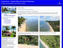 Tablet Screenshot of coconutgrovesamui.com